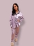 Pijama CAMISERO adulto SATEN INVIERNO - LILA - comprar online
