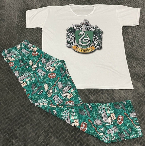 Pijama Media Estacion Adulto Harry Potter CASA SLYTHERIN