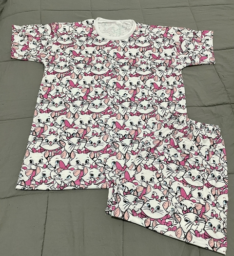 Pijama adulto verano FULL PRINT con bolsillo MARIE