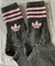 Medias media caña ADIDAS NEGRAS LINEAS ROSAS - comprar online
