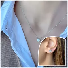 Imagen de COLLAR PLATA 925-LUA ZIRCONIA COLLECTION