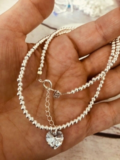 COLLAR PLATA 925-LUA SWAROSKI ELEMENTS - comprar online