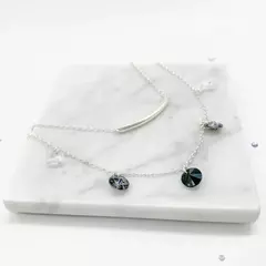 COLLAR PLATA 925 FELICIDAD-LUA SWAROSKI ELEMENTS - tienda online