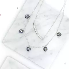 Imagen de COLLAR PLATA 925 FELICIDAD-LUA SWAROSKI ELEMENTS