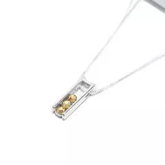 COLLAR PLATA 925 SW BIFAZ CIRCLE - LUA SWAROSKI