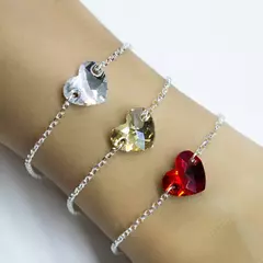 PULSERA AMOR SW PLATA 925- LUA SWAROSKI ELEMENTS - LUA JOYAS