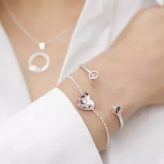 PULSERA AMOR SW PLATA 925- LUA SWAROSKI ELEMENTS - comprar online