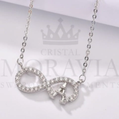 COLLAR PLATA 925-LUA ZIRCONIA COLLECTION