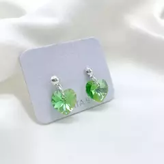 AROS PLATA 925 CORAZON 10MM -LUA SWAROSKI ELEMENTS - LUA JOYAS