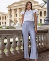 Calça ML - Calça Social com Bolso - Cinza