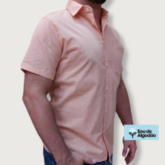 Camisa Social Manga Curta Igino - Laranja - comprar online