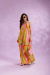 Vestido FL Longo Detalhe Costa - Estampa