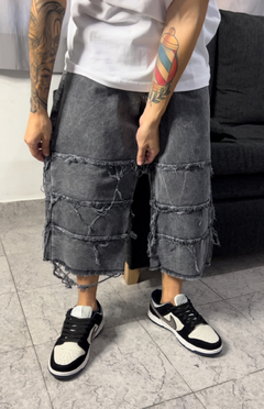 BERMUDA BAGGY UPS - Black Baires 