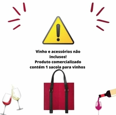 Bolsa Reutilizável Dupla Para Vinho Com Alça - loja online