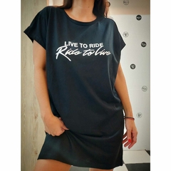 VESTIDO DE JERSEY "RIDE TO LIVE" en internet