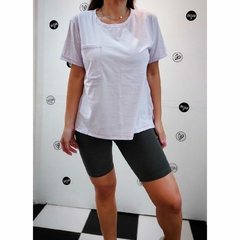 REMERA BASICA CON BOLSILLO Y PUÑO MARINERO - comprar online