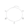 Tobillera Corazones