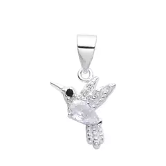 Dije colibri rosa