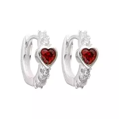 Argollas Corazón 10 mm