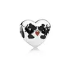 Charm Corazón Mickey Minnie