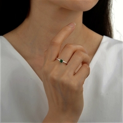 Anillo Piedra Verde - comprar online