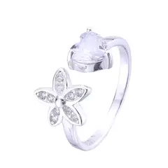 Anillo Flor y Corazón