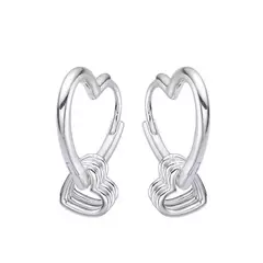 Argollas corazón dijes