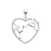 Dije Corazón colibris
