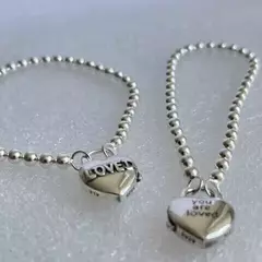 Pulsera estilo Pandora corazón