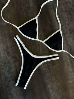 Bikini Emily Negro con blanco