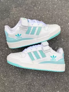 Adidas Forum Low - Branco e Ciano