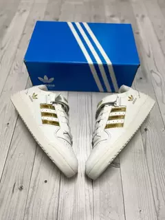 Adidas Forum Low - Branco e Dourado