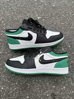 Nike Air Jordan Low 1 - Verde, Preto e branco