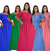 Vestido Longo Manga bufante Ciganinha - Gaby Moura Store