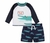 Moda Praia Infantil Menino Com 2 Peças Proteção UV Jacaré Gerber