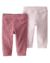 Calça Infantil Menina Bebê Algodao Organico Com 2 Pecas Carter's