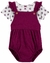 Romper Infantil Menina Com Blusa Vinho Carter's