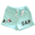 Short Infantil Menina Azul Claro Disney Mikey e Minnie Gap