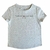 Blusa Infantil Menina Cinza manga curta Tommy Hilfiger