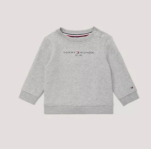 Moletom Infantil Menino Bebê Cinza Tommy Hilfiger