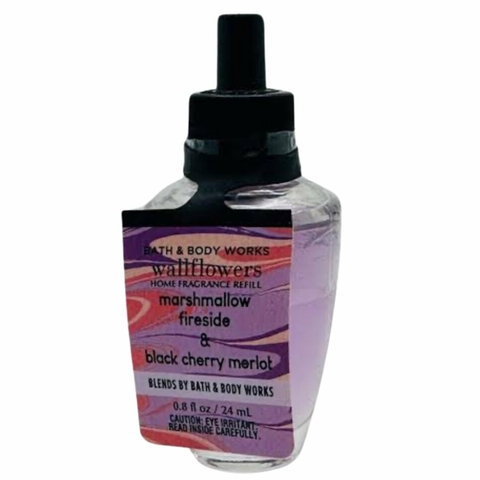 Refil Aromatizador De Ambiente E Marshmallow Fireside Black Cherry Merlot Bath Body Works