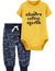 Conjunto Infantil Menino Calça E Body Amarelo Carter`s