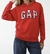 Moletom Feminino Adulto Vermelho Fechado Gap