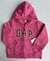 Moletom Infantil Menina Com Zíper Pink Com Orelhinha Gap