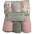 Toalha Com Touca Infantil Menina Rosa Kit Com 3 Peças Lhama Le Petit