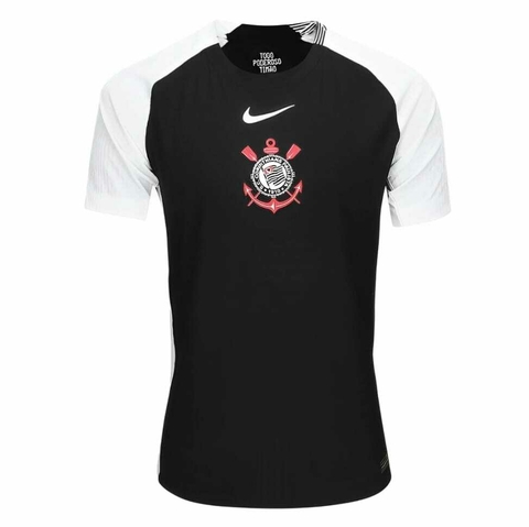 Camisa Corinthians II Home 25/26 torcedor masculino -Preto/Branco