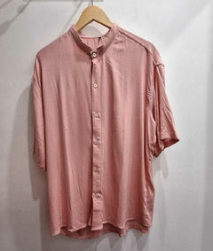 Camisa Lino cuello Mao -Manga corta - Oveja Negra -Men Store-