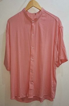 Camisa Lino cuello Mao -Manga corta - tienda online