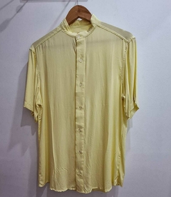 Camisa Fibrana cuello Mao - Manga corta - comprar online