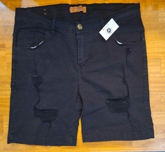 Bermuda Elastizada Negra - comprar online